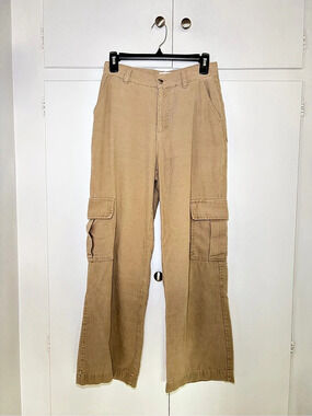 Full Tilt Women's Wide Leg Cargo Pants in Brown Size 27